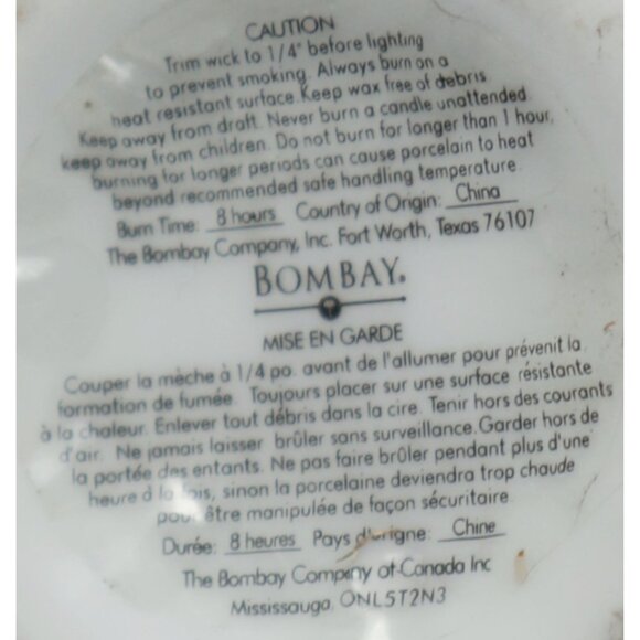 Vintage Bombay Company Lidded Porcelain Candle & Holder Dog - Picture 7 of 7